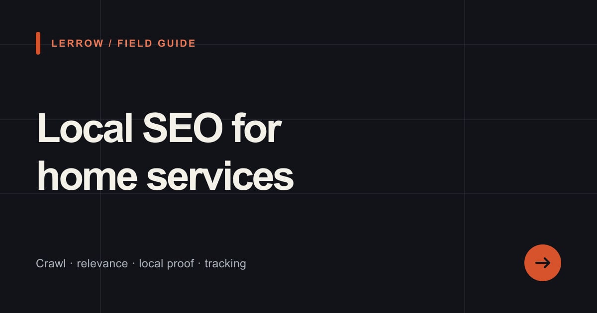 Local SEO for home services — Lerrow